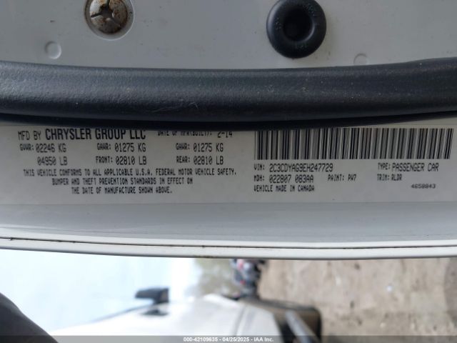 2014 DODGE CHALLENGER 2C3CDYAG9EH247729 Photo 8