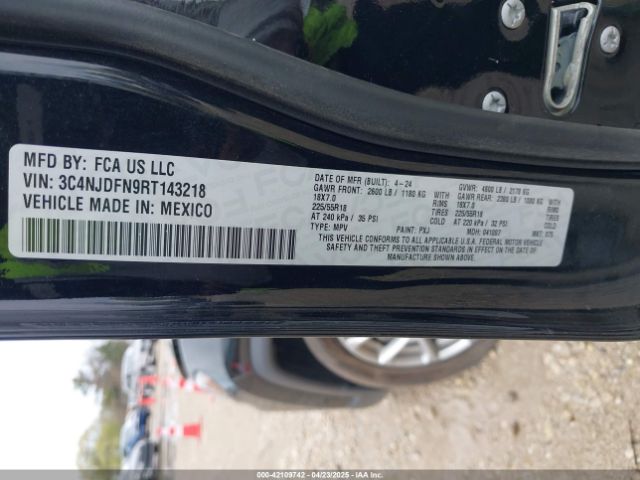 2024 JEEP COMPASS 3C4NJDFN9RT143218 Photo 8