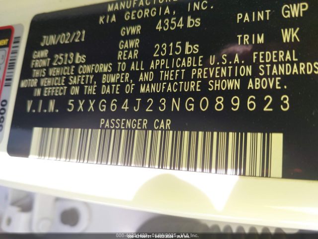 5XXG64J23NG089623 KIA K5 Gt-line