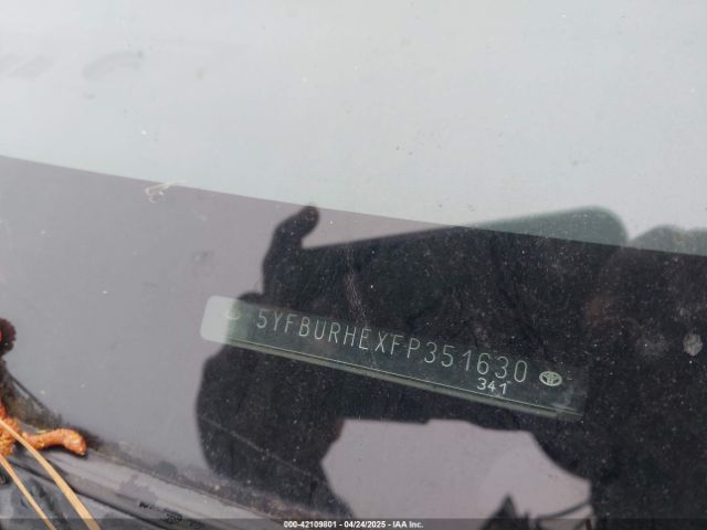 5YFBURHEXFP351630 Toyota Corolla S Plus
