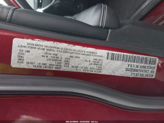 1C4RJKDG9N8532203 Jeep GRAND CHEROKEE L