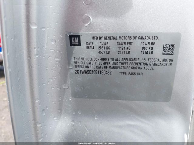 2G1WA5E30E1180432 Chevrolet Impala Limited Ls