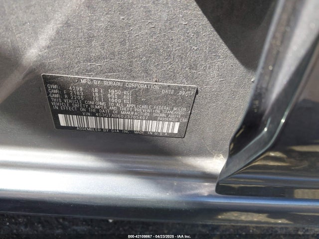 4S3GTAD60J3705407 Subaru Impreza 2.0i Premium