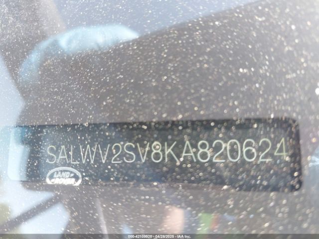 2019 LAND ROVER RANGE ROVER SPORT SALWV2SV8KA820624 Photo 8