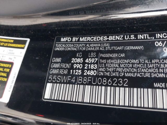 2015 MERCEDES-BENZ C 300 55SWF4JB8FU086232 Photo 8