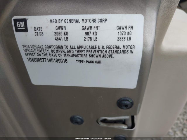 2004 CADILLAC CTS 1G6DM577140109016 Photo 8