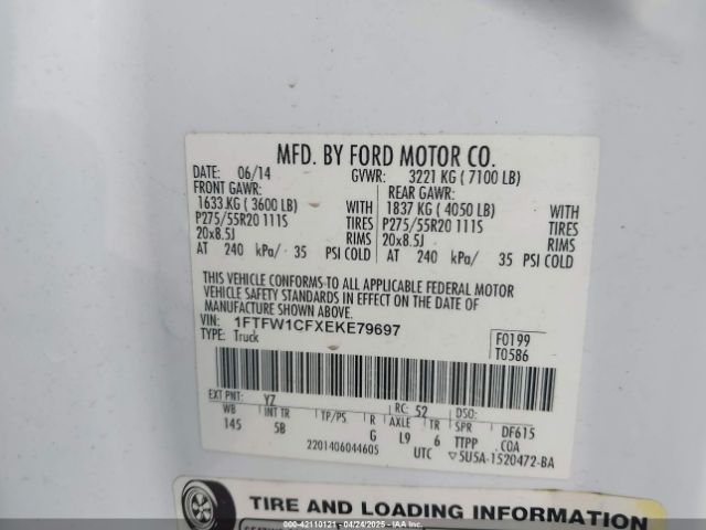 2014 FORD F-150 1FTFW1CFXEKE79697 Photo 8