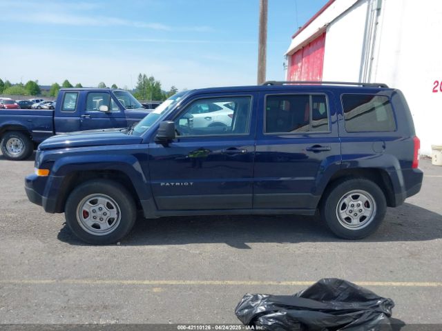 1C4NJRBB5HD165357 Jeep Patriot Sport 4x4