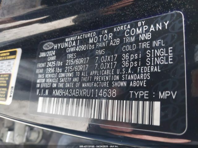 2024 HYUNDAI KONA KM8HA3ABXRU114638 Photo 8