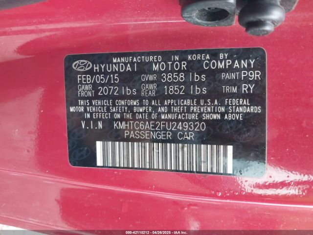 KMHTC6AE2FU249320 Hyundai Veloster Turbo