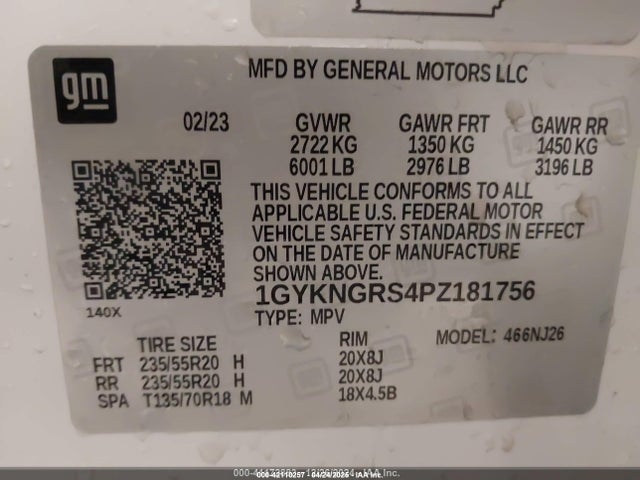 2023 CADILLAC XT5 1GYKNGRS4PZ181756 Photo 8