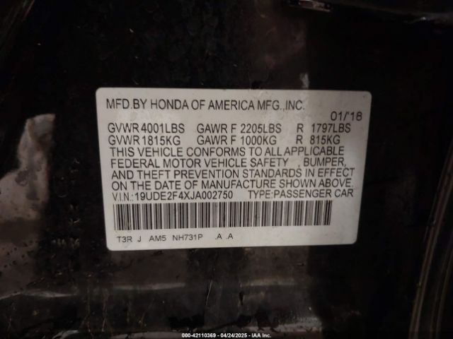 2018 ACURA ILX 19UDE2F4XJA002750 Photo 8