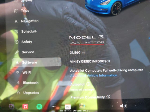 2021 TESLA MODEL 3 5YJ3E1EC1MF000961 Photo 6