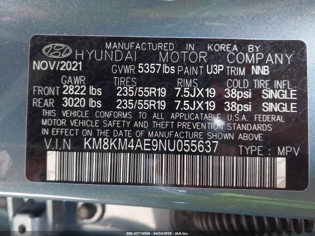 Hyundai IONIQ 5 SE 2022 KM8KM4AE9NU055637 Image 9