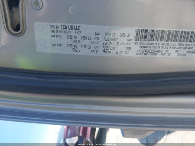 2C4RDGEG3HR740797 Dodge Grand Caravan Gt