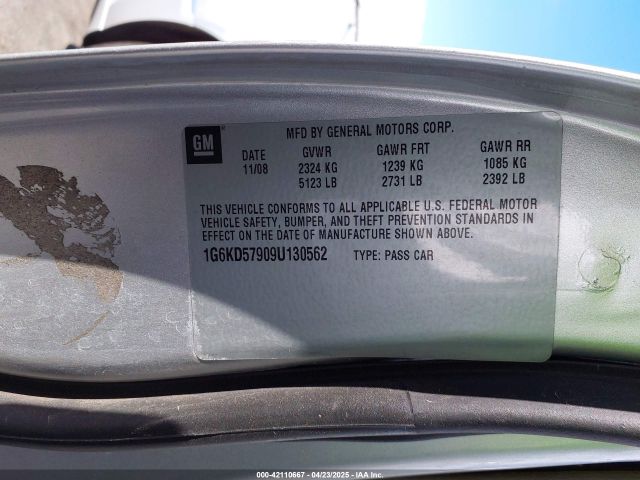 2009 CADILLAC DTS 1G6KD57909U130562 Photo 8
