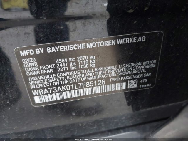 WBA73AK01L7F85126 BMW 228i Gran Coupe Xdrive