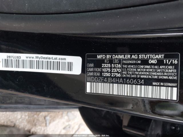 2017 MERCEDES-BENZ E 300 WDDZF4JB4HA160634 Photo 8