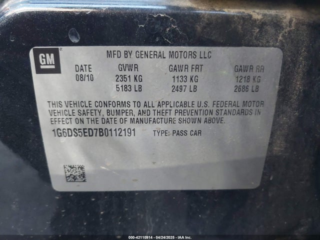 2011 CADILLAC CTS 1G6DS5ED7B0112191 Photo 8