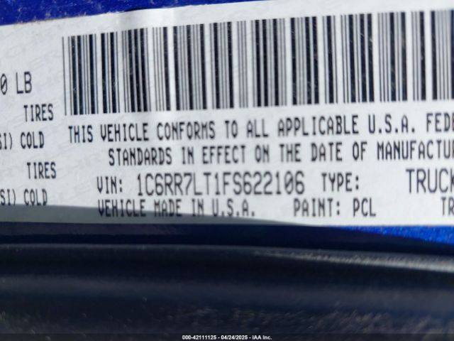 1C6RR7LT1FS622106 RAM 1500 Big Horn