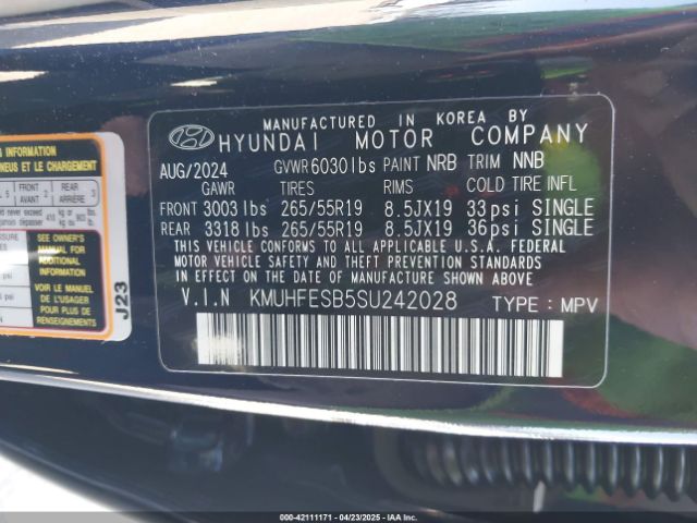 KMUHFESB5SU242028 Genesis Gv80 2.5t Standard Awd