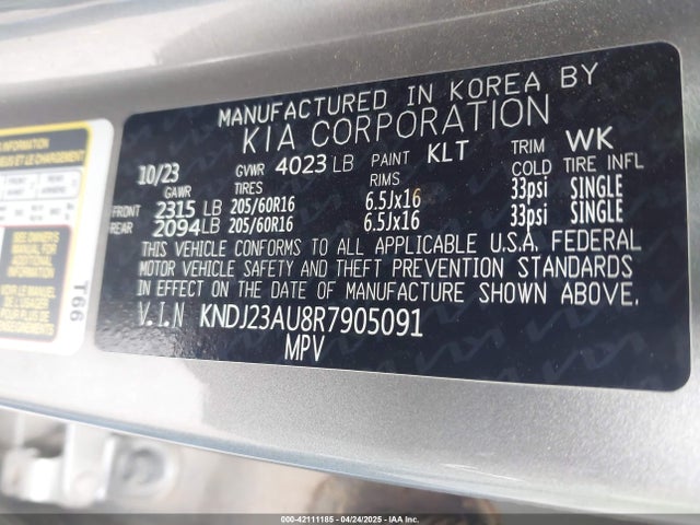 KNDJ23AU8R7905091 KIA SOUL LX