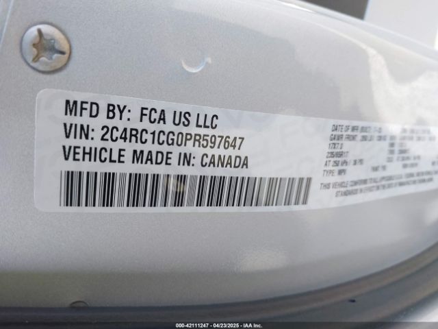2023 CHRYSLER VOYAGER 2C4RC1CG0PR597647 Photo 8
