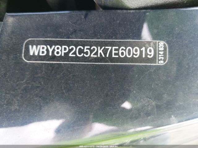 WBY8P2C52K7E60919 BMW I3 120ah