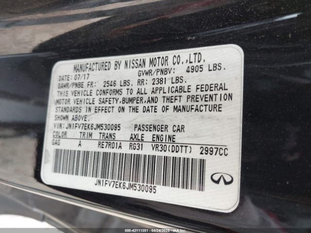 2018 INFINITI Q60 JN1FV7EK6JM530095 Photo 8