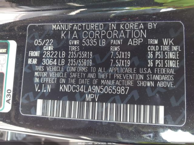 2022 KIA EV6 KNDC34LA9N5065987 Photo 8