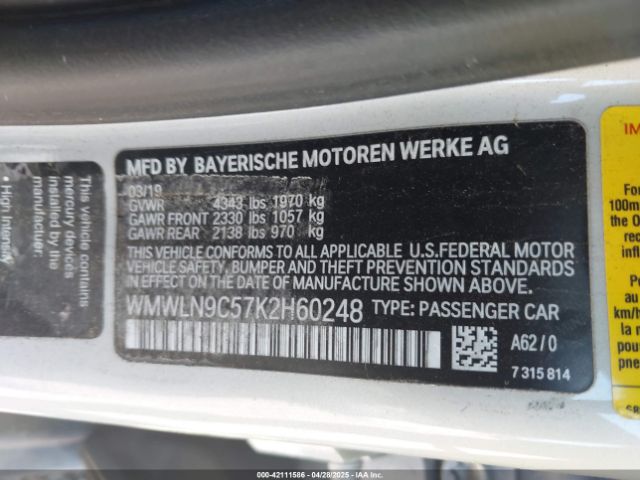 WMWLN9C57K2H60248 Mini Clubman Cooper S