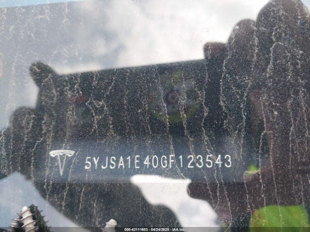 5YJSA1E40GF123543 Tesla Model S 90d/p100d/p85d/p90d
