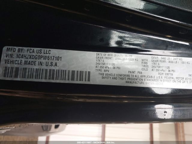 2023 JEEP WRANGLER 1C4HJXDG0PW617101 Photo 8