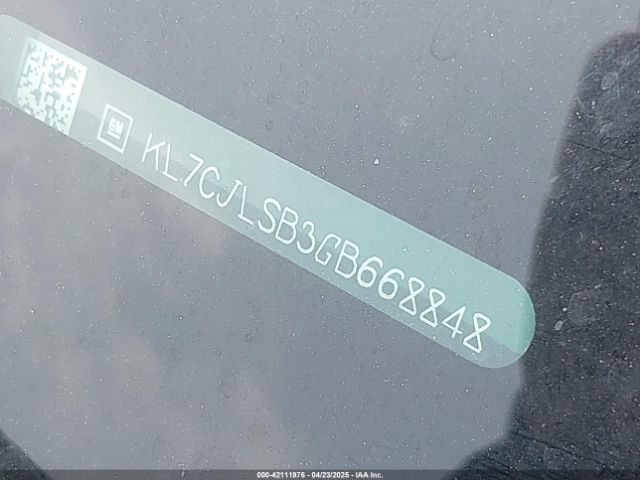 KL7CJLSB3GB668848 Chevrolet Trax Lt