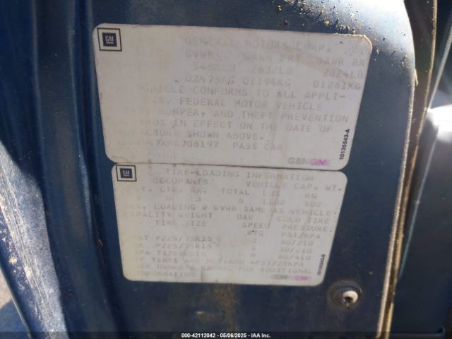 1991 CADILLAC BROUGHAM 1G6DW547XMR708197 Photo 8