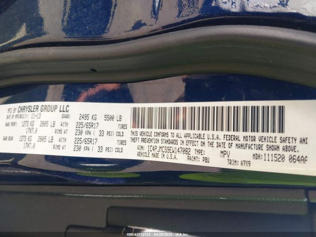 1C4PJMCS9EW147082 Jeep Cherokee Latitude