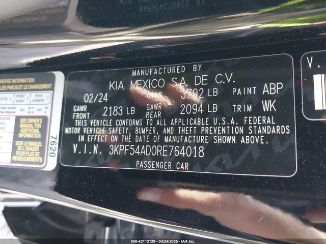 KIA Forte Gt-line 2024 3KPF54AD0RE764018 Image 9