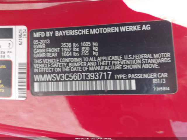 2013 MINI COOPER WMWSV3C56DT393717 Photo 8