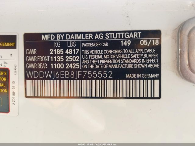 WDDWJ6EB8JF755552 Mercedes-Benz m276