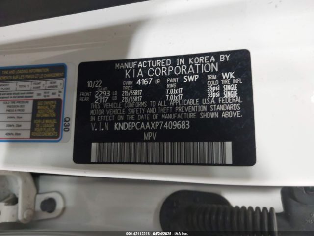 KNDEPCAAXP7409683 KIA Seltos Lx