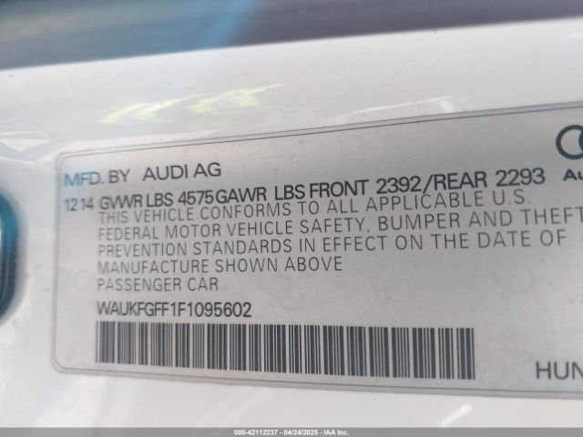 2015 AUDI A3 WAUKFGFF1F1095602 Photo 8