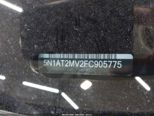 5N1AT2MV2FC905775 Nissan Rogue Sl