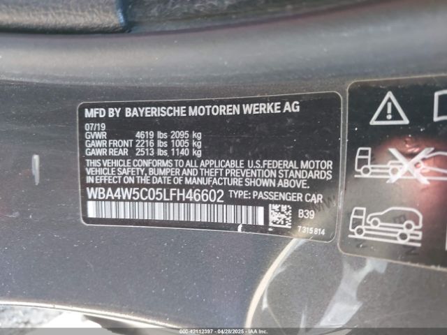 2020 BMW 430I WBA4W5C05LFH46602 Photo 8