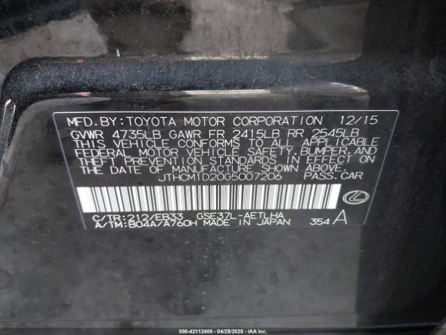 JTHCM1D20G5007206 Lexus IS 300
