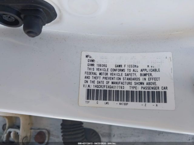 1HGCR2F5XGA017783 Honda Accord Sport