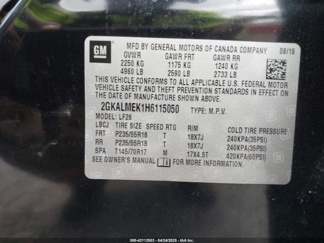 2GKALMEK1H6115050 GMC Terrain Sle-1