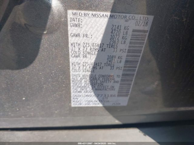 2018 NISSAN ROGUE 5N1AT2MV0JC773186 Photo 8