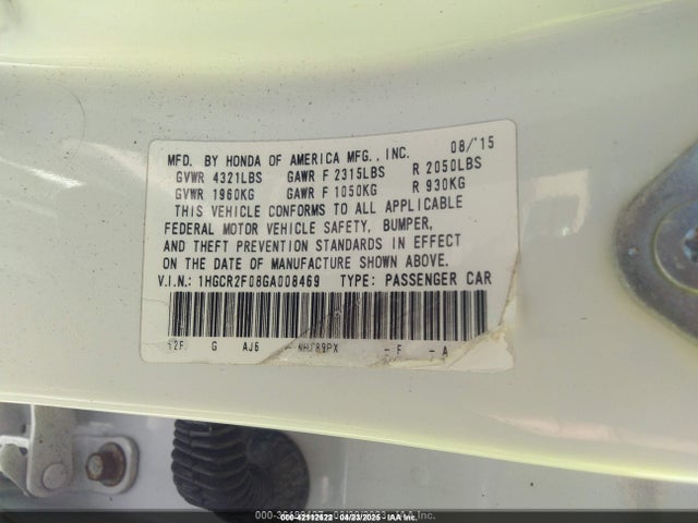 1HGCR2F08GA008469 Honda ACCORD EX