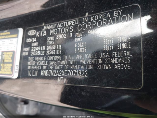 KNDJN2A2XE7071822 KIA Soul