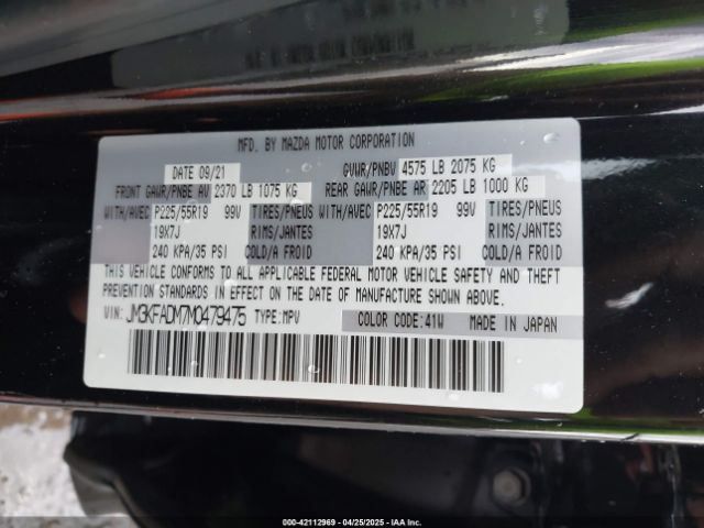 JM3KFADM7M0479475 Mazda Cx-5 Grand Touring